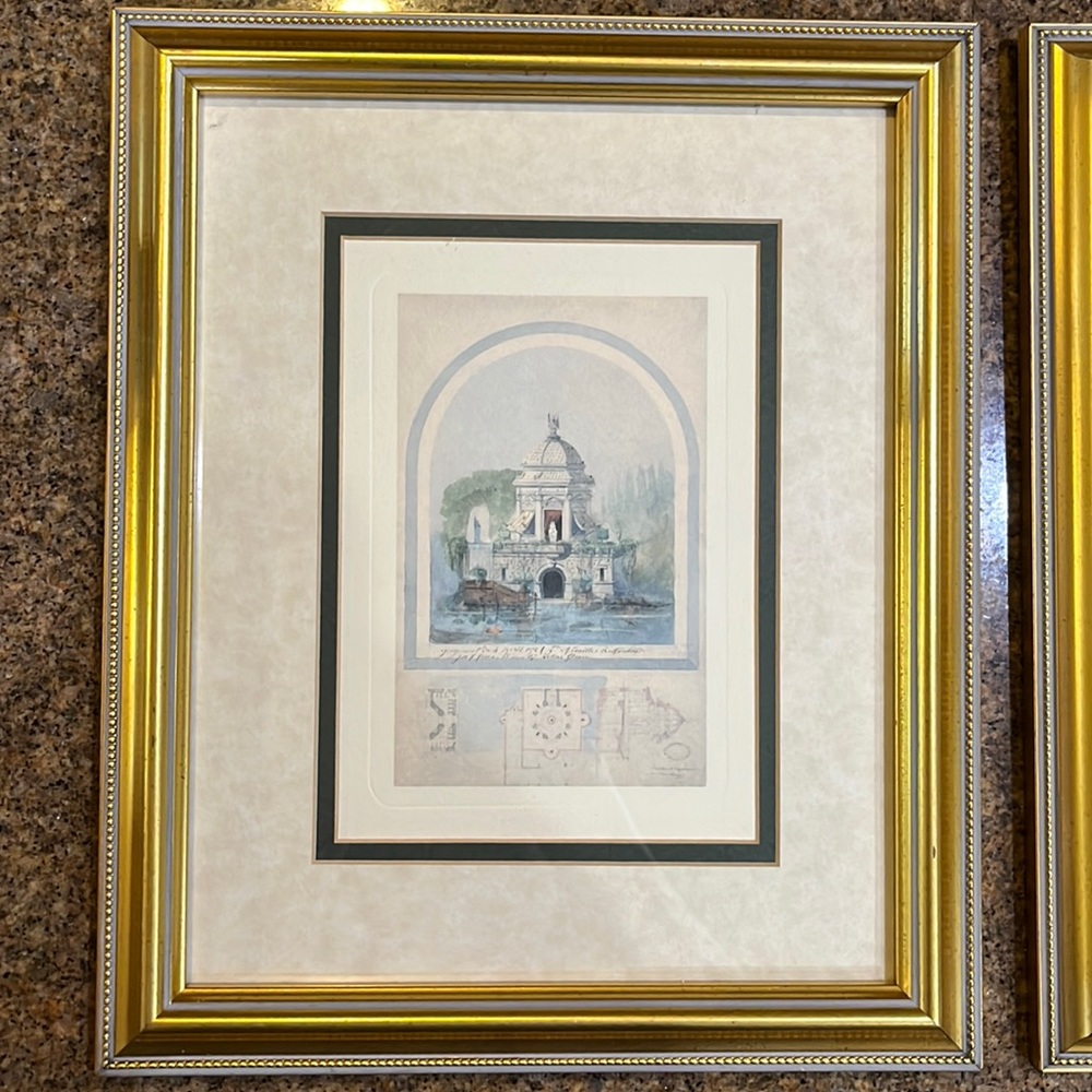 Two Framed Architecture Pictures
